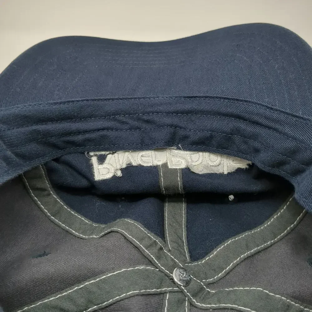 Richardson Trucker Hat Blue Gray L American Flag River Pools Catch The Wave